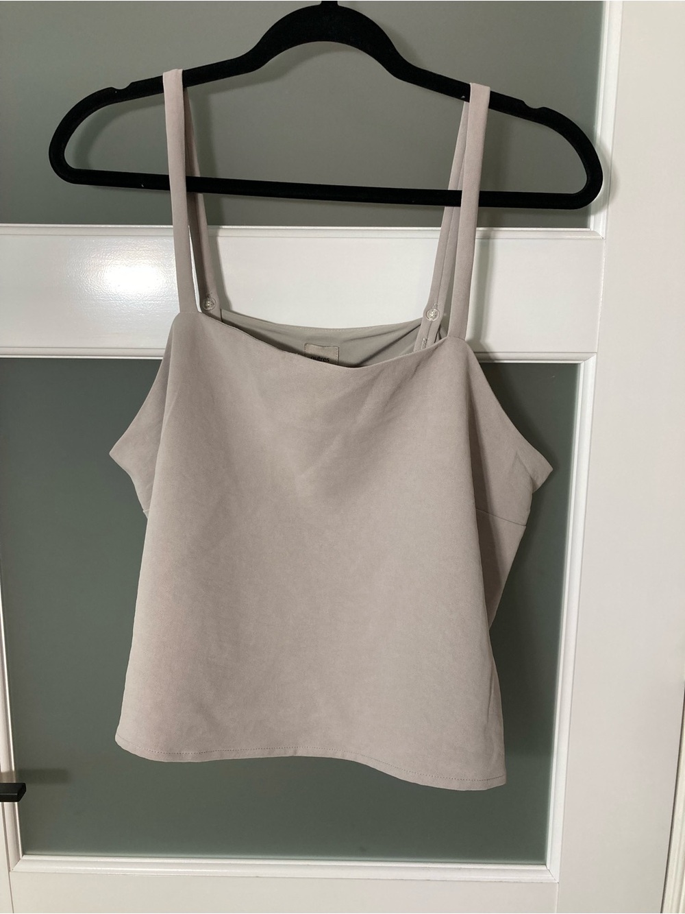 Autres Filles Square Neck Cami Top Cropped - L - NWT!